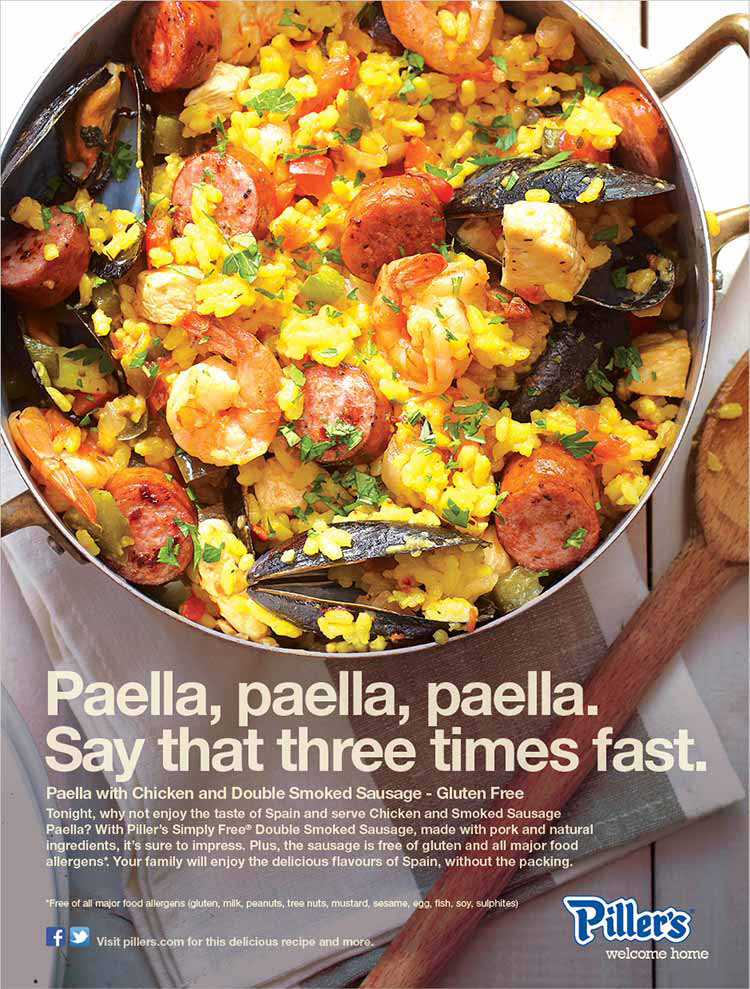 Piller's Paella Ad